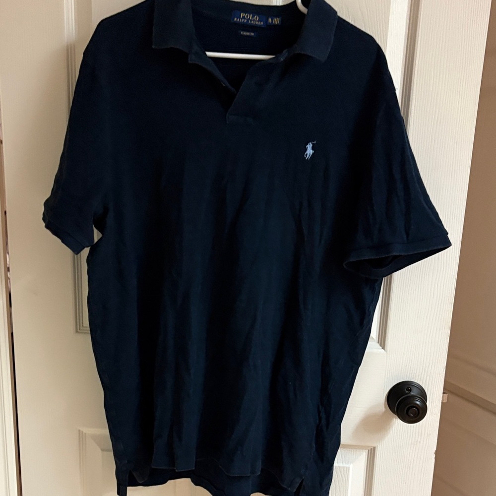 Polo by Ralph Lauren Men's Dark Blue Polo Shirt
